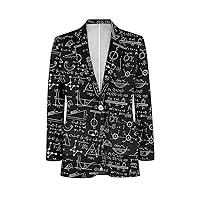 Algopix Similar Product 13 - Dremagia Math Blazer Slim Fit One