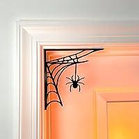 Algopix Similar Product 15 - Spooky Web with Spider Door Corner