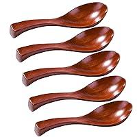 Algopix Similar Product 16 - Wooden Soup Spoons set of 5 Japanese