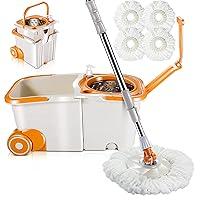 Algopix Similar Product 8 - Masthome Spin Mop and Bucket with