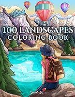 Algopix Similar Product 14 - 100 Landscapes An Adult Coloring Book