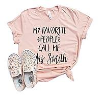 Algopix Similar Product 2 - My Favorite People Call Me Mrs Shirt