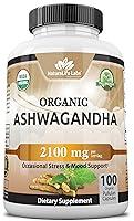 Algopix Similar Product 1 - Organic Ashwagandha 2100 mg  100