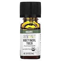 Algopix Similar Product 2 - Aura Cacia 100 Holy Basil Tulsi