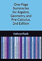 Algopix Similar Product 12 - OnePage Summaries for Algebra