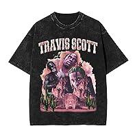 Algopix Similar Product 9 - T Shirt Travis Rapper Scott Mens