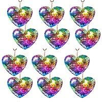 Algopix Similar Product 8 - Heart Sequin Key Chain Flip Sequins Key