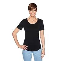 Algopix Similar Product 16 - Ruby Rd. Women's Tshirt, Black, XL