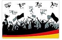 Algopix Similar Product 1 - Place Mat Football Title Set of 2