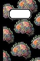 Algopix Similar Product 8 - Anatomical Floral Brain Lined Notebook