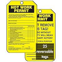 Algopix Similar Product 12 - Accuform TCS361CTP Hot Work Status Tag