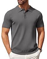 Algopix Similar Product 3 - COOFANDY Mens Short Sleeve Polo Shirt