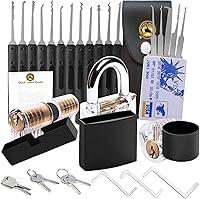 Algopix Similar Product 7 - Padlock Lock Set with Keys Outdoor