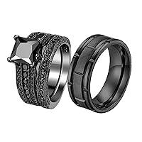 Algopix Similar Product 6 - LOVERSRING His and Hers Wedding Ring