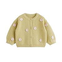 Algopix Similar Product 9 - MARCJANIE Baby Girls 3D Flower Knitted