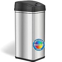 Algopix Similar Product 19 - iTouchless 13 Gallon Kitchen Trash Can