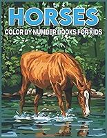 Algopix Similar Product 16 - Horses Color By Number Books For Kids