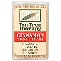 Algopix Similar Product 13 - Cinnamon Tea Tree Toothpicks 100ct