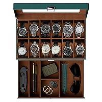 Algopix Similar Product 8 - ProCase Watch Box for Men 12 Slot Mens