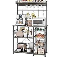 Algopix Similar Product 17 - Kalrin Large Bakers Rack with Power