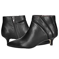 Algopix Similar Product 13 - MOOMMO Women Black Low Kitten Heel