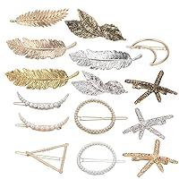 Algopix Similar Product 6 - Jaciya 15 Pcs Gold Hair Clips for Women