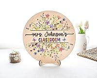 Algopix Similar Product 18 - Personalized Teacher Name Sign Back to