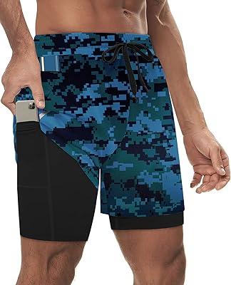 Best Deal for Milin Naco Men's 2 in 1 Workout Shorts with Liner 7 Inch