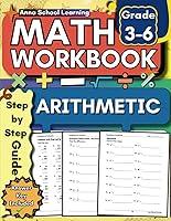 Algopix Similar Product 16 - Math Arithmetic Workbook Grade 36