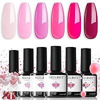 Algopix Similar Product 13 - modelones Gel Nail Polish Set 6 Colors