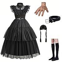 Algopix Similar Product 19 - Addams Costume Dress for Girls  Kids