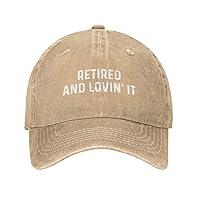 Algopix Similar Product 12 - Ositerpz Retired and Lovin It Hat for