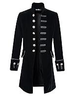 Algopix Similar Product 20 - DarcChic Mens Velvet Goth Steampunk