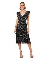 Algopix Similar Product 16 - Adrianna Papell Womens Beaded Midi