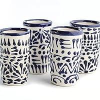 Algopix Similar Product 1 - MEXTEQUIL  Talavera Shot Glasses Set