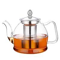 Algopix Similar Product 16 - HIWARE 1000ml Glass Teapot with