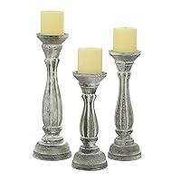Algopix Similar Product 20 - Deco 79 Wooden Decorative Candle Holder