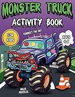 Algopix Similar Product 16 - Monster Truck Activity Book for Kids