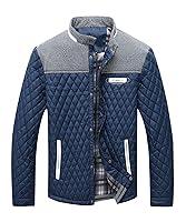 Algopix Similar Product 2 - HYPESTFIT Mens Diamond Quilted Puffer