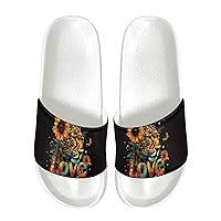 Algopix Similar Product 13 - Psesaysky Sunflower Leopard Slide