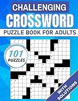 Algopix Similar Product 11 - Challenging Crossword Puzzle Book For