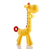 Algopix Similar Product 7 - Giraffe Baby Teether Toy  Natural 