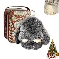 Algopix Similar Product 5 - Pofeiya Christmas Bunny Lulu Keychain