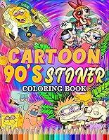 Algopix Similar Product 9 - 90s Cartoon Stoner Coloring Book For