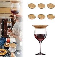 Algopix Similar Product 10 - Wine Glass Charcuterie Topper Bamboo