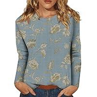 Algopix Similar Product 4 - LPIGOH Womens Long Sleeve Shirts Crew