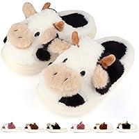 Algopix Similar Product 4 - zasqiz Kids Cow Slippers Toddler