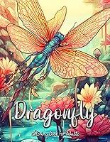 Algopix Similar Product 16 - Dragonfly Coloring Book for Adults