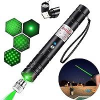 Algopix Similar Product 17 - IVVTRYI Rechargeable Green Flashlight