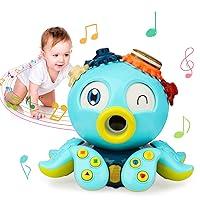 Algopix Similar Product 1 - OFUN Baby Crawling Octopus Toys Musical